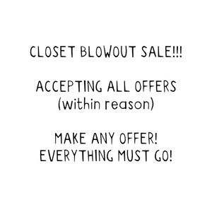 ✨ everything not sold in 30days will be thrown out